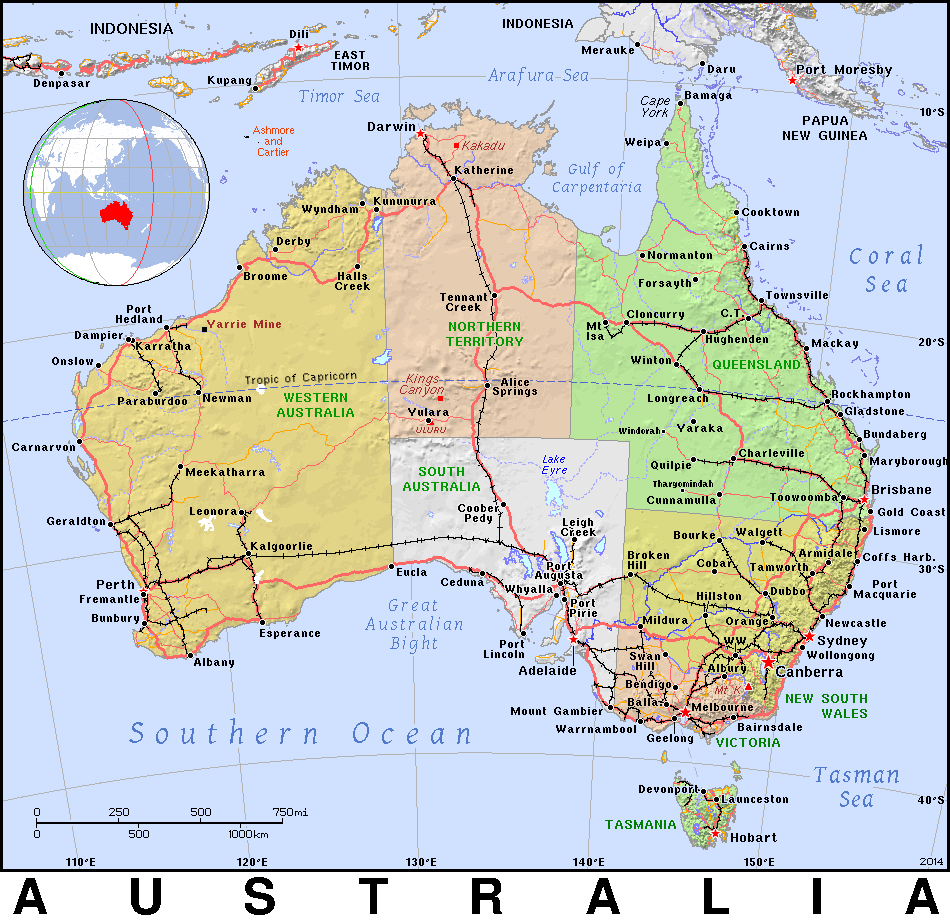 Australia map