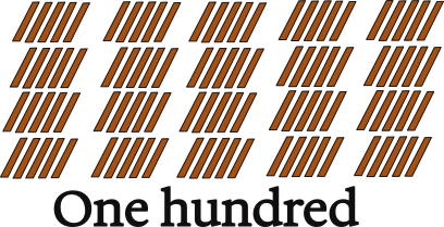 one hundred sticks