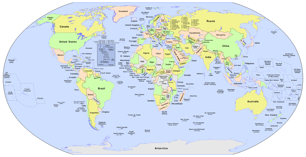 world map public domain