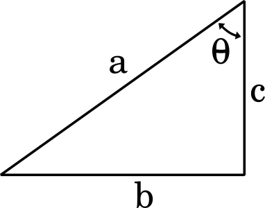label sides trigonometry triangle two